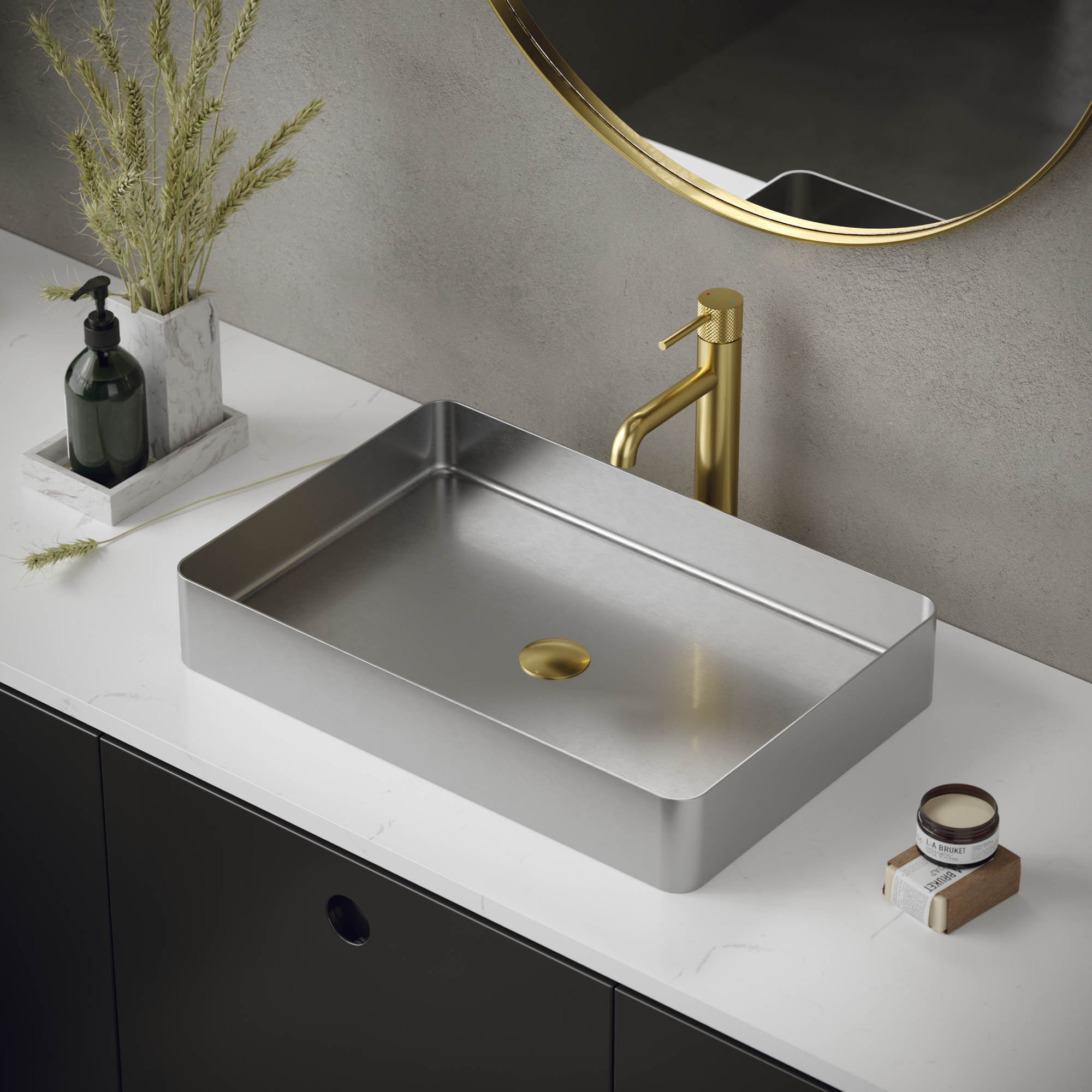 Karran Tryst 1.2 GPM Single Lever Handle Lead-free Brass ADA Bathroom